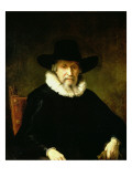 Buy Portrait of a Gentleman Wearing a Ruff and Dark Clothes with a Wide Brimmed Hat at AllPosters.com