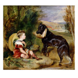 Buy Hours of Innocence: Lord Alexander Russell Son of the 6th Duke of Bedford with His Dog at AllPosters.com
