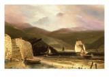 View of Arran, with Sailing Vessels in a Squall, 1814