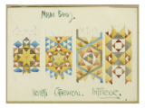 A Sheet of Studies of Mosaic Bands, Orvieto Cathedral, 1891