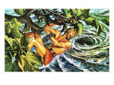 Odysseus Hanging on to a Fig Tree to Escape the Whirlpool