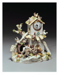 Buy Chelsea Porcelain Farmyard Clock Case, Red Anchor Period, C.1755 at AllPosters.com