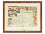 Letters Patent Issued by Sir Edward Walker, Garter King of Arms, 13th December 1664