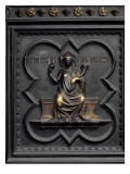 Buy Charity, Panel C of the South Doors of the Baptistery of San Giovanni, 1336 at AllPosters.com