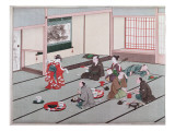 Buy Japanese Eating, Drinking and Being Entertained in Teahouse at AllPosters.com