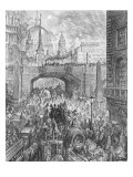 Ludgate Hill, from 'London, a Pilgrimage', Written by William Blanchard Jerrold