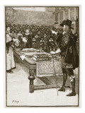 Trial of Charles, Illustration from 'Cassell's Illustrated History of England'