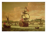 Charles Ii on Board a Two-Decker Man-O