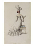 Buy Evening Dress, Fashion Plate from Ackermann's Repository of Arts at AllPosters.com