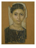 Mummy Female Portrait, from Fayum, Late 3rd Century Ad