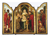 The Holy Family with Melchior Offering Gold to the Christ Child