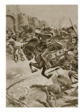 Buy The 11th Lancers and Skinner's Horse Driving the Jats into Bharatpur, December 1828 at AllPosters.com