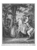 The Meeting at the Bois De Boulogne, Engraved by Heinrich Guttenberg