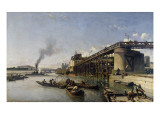 Buy View of Paris, the Seine or L'Estacade, 1853 at AllPosters.com
