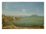 Buy View of Naples from the Bay with Mt. Vesuvius at AllPosters.com