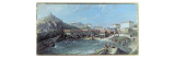 Buy The Beginning of Sea Swimming in the Old Port of Biarritz, 1858 at AllPosters.com