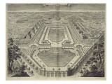 Buy View of the Chateau and Park at Marly, Engraved by Sebastian Antoine at AllPosters.com
