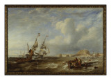 Buy The 78-Ton Brigantine 'The Advocate' Off St. Helier, Jersey, 1749 at AllPosters.com