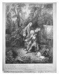 Buy Jean Antoine Watteau and His Friend Monsieur De Julienne, Engraved by Nicolas Henri Tardieu at AllPosters.com