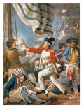 Buy John Paul Jones Shooting a Sailor Who Had Attempted to Strike His Colours in an Engagement at AllPosters.com