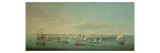 Buy British, French and Maltese Merchantmen and Men of War Off Cadiz, 1815 at AllPosters.com