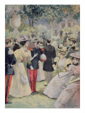 A Garden Party at the Elysee, Illustration from 