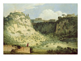 Buy View of the Temple of Diana, Nemi, with a Shepherd in the Foreground, 1785 at AllPosters.com