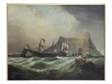 Buy Neptune, Towing the Victory into Gibraltar Harbour after the Battle of Trafalgar at AllPosters.com