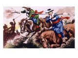English Civil War Battle Scene from the Children of the New Forest