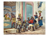 Buy Manacled Slaves Buying Tobacco from a Tobacco Shop in Rio De Janeiro, 1835 at AllPosters.com