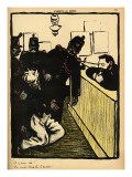Buy Three Policemen Bring a Man Beaten Black and Blue into the Police Station at AllPosters.com