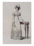 Buy Evening Dress, Fashion Plate from Ackermann's Repository of Arts at AllPosters.com
