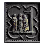 Buy The Visitation, Third Panel of the South Doors of the Baptistery of San Giovanni, 1336 at AllPosters.com