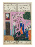 Buy The King Bids Farewell', Poem from the Shiraz Region, C.1470-90 at AllPosters.com