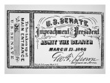 Ticket for the Impeachment of President Andrew Johnson