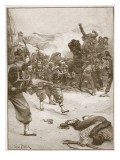 The Zouaves Took One of the Barricades by a Dashing Bayonet Charge