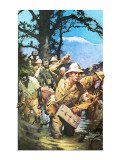 Francis Brett Young Leading His Wounded Patients to Safety