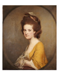 Portrait of Dorothy Hodges, Half Length, in a Yellow Dress Giclee Print