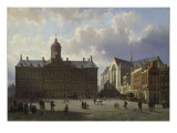 Dam Square with the Royal Palace, Amsterdam, 1855