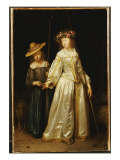 The Artist's Stepsister, with Her Younger Sister Catharina Giving Her a Flute, 1651