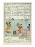 Buy Ms C-822 Metal Forge, from 'shah-Nameh, or the Book of the Epic Kings', by Ferdosi at AllPosters.com