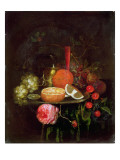 Buy Still Life of a Roemer, a Wine Glass and Fruit at AllPosters.com