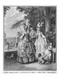 The Rendezvous for Marly, Engraved by Carl Guttenberg