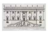 Buy View of the Facade of Palazzo Senatorio in Piazza Del Campidoglio, Rome at AllPosters.com