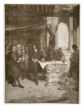 Charles Ii Visiting Wren During the Building of St. Paul