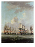 Buy The Battle of Dogger Bank, Showing the `Holland' at the Rear of the Dutch Line at AllPosters.com