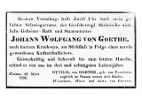 Buy Johann Wolfgang Von Goethe's Death Notice, 1832 at AllPosters.com