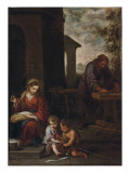 Buy The Holy Family with the Infant St. John the Baptist, 1660-70 at AllPosters.com