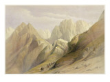 Ascent of the Lower Range of Sinai, February 18th 1839, Plate 114