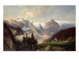 Buy Mountain Landscape with the Grossglockner, 1878 at AllPosters.com